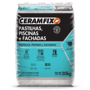Pastilha, piscinas e fachadas