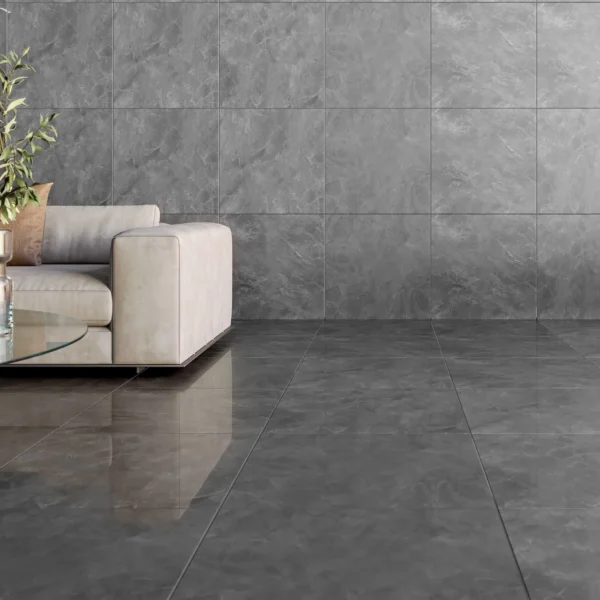 Porcelanato 76x76cm Zeus Gris Cinza Acetinado Extra Dora