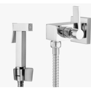 Ducha Higiênica Com Gatilho Quadrado Metal Cromada