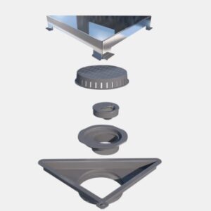 Ralo Triangular Inox Vertex Inox Polido